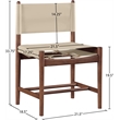 Meridian Furniture Rawlins Beige Vegan Leather Dining Chair (Set of 2)