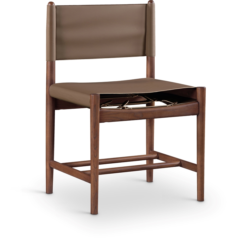 Meridian Furniture Rawlins Brown Vegan Leather Dining Chair (Set of 2)