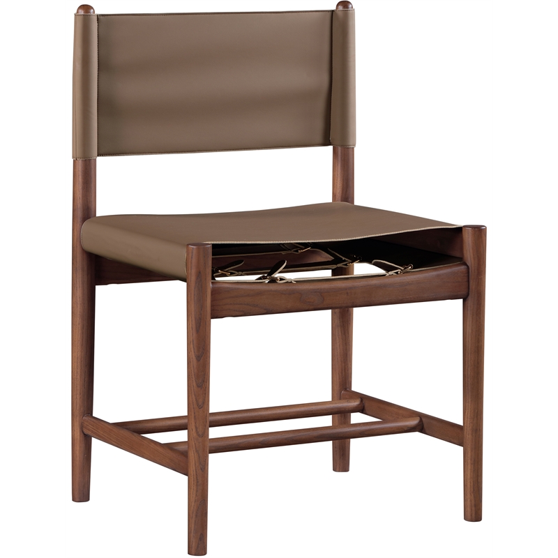 Meridian Furniture Rawlins Brown Vegan Leather Dining Chair (Set of 2)