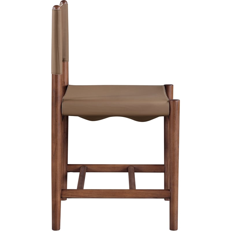 Meridian Furniture Rawlins Brown Vegan Leather Dining Chair (Set of 2)