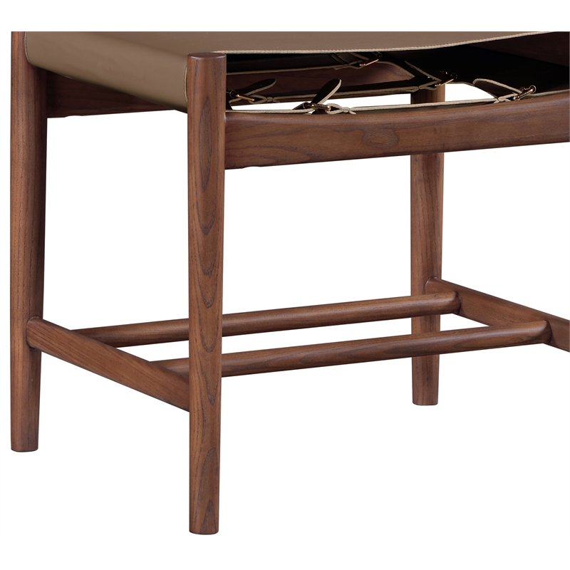 Meridian Furniture Rawlins Brown Vegan Leather Dining Chair (Set of 2)