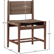Meridian Furniture Rawlins Brown Vegan Leather Dining Chair (Set of 2)