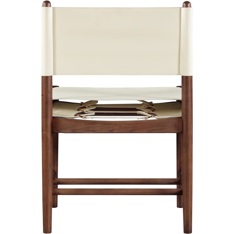 Meridian Furniture Rawlins Cream Vegan Leather Dining Chair (Set of 2)