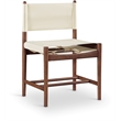 Meridian Furniture Rawlins Cream Vegan Leather Dining Chair (Set of 2)