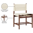 Meridian Furniture Rawlins Cream Vegan Leather Dining Chair (Set of 2)