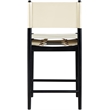 Meridian Furniture Rawlins Cream Vegan Leather Upholstered Counter Stool