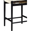 Meridian Furniture Rawlins Cream Vegan Leather Upholstered Counter Stool