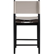 Meridian Furniture Rawlins Taupe Vegan Leather Upholstered Counter Stool