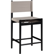 Meridian Furniture Rawlins Taupe Vegan Leather Upholstered Counter Stool