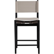 Meridian Furniture Rawlins Taupe Vegan Leather Upholstered Counter Stool