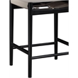 Meridian Furniture Rawlins Taupe Vegan Leather Upholstered Counter Stool