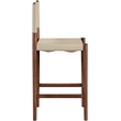 Meridian Furniture Rawlins Beige Vegan Leather Upholstered Counter Stool