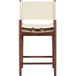 Meridian Furniture Rawlins Cream Vegan Leather Upholstered Counter Stool