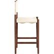 Meridian Furniture Rawlins Cream Vegan Leather Upholstered Counter Stool
