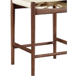 Meridian Furniture Rawlins Cream Vegan Leather Upholstered Counter Stool