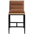 Meridian Furniture Viceroy Cognac Fabric Counter Stool (Set of 2)