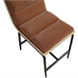Meridian Furniture Viceroy Cognac Fabric Counter Stool (Set of 2)
