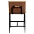 Meridian Furniture Viceroy Cognac Fabric Counter Stool (Set of 2)