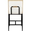 Meridian Furniture Viceroy Cream Fabric Upholstered Counter Stool (Set of 2)