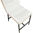 Meridian Furniture Viceroy Cream Fabric Upholstered Counter Stool (Set of 2)