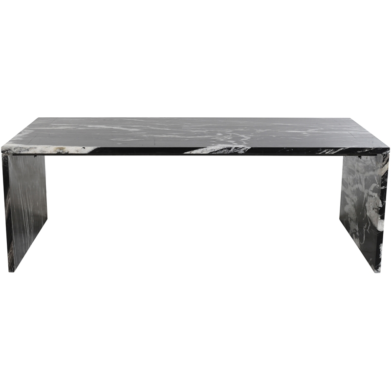Meridian Furniture Pienza Black Marble Coffee Table