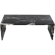 Meridian Furniture Pienza Black Marble Coffee Table