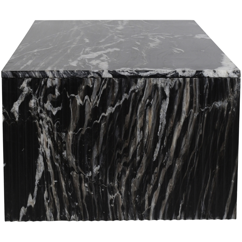 Meridian Furniture Pienza Black Marble Coffee Table