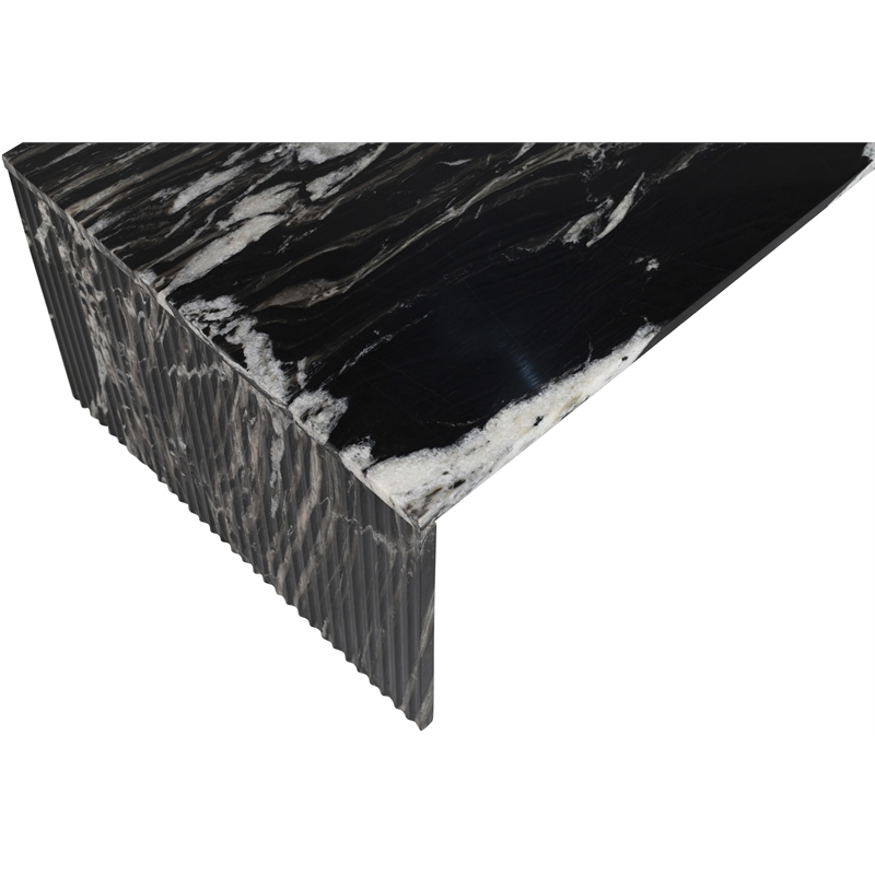 Meridian Furniture Pienza Black Marble Coffee Table