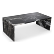 Meridian Furniture Pienza Black Marble Coffee Table