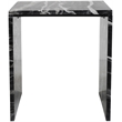 Meridian Furniture Pienza Black Marble End Table