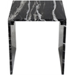Meridian Furniture Pienza Black Marble End Table