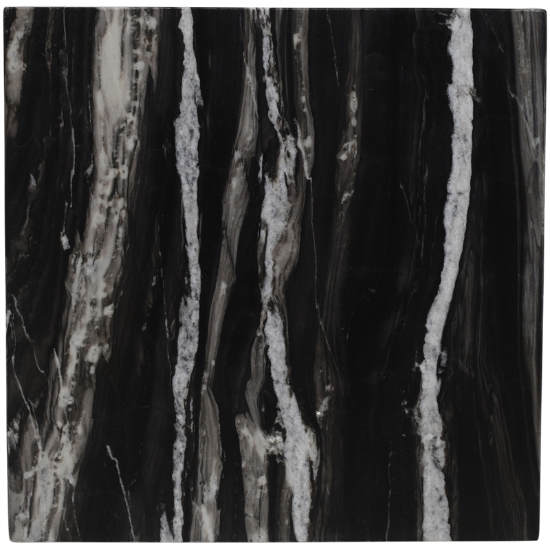 Meridian Furniture Pienza Black Marble End Table