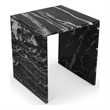 Meridian Furniture Pienza Black Marble End Table