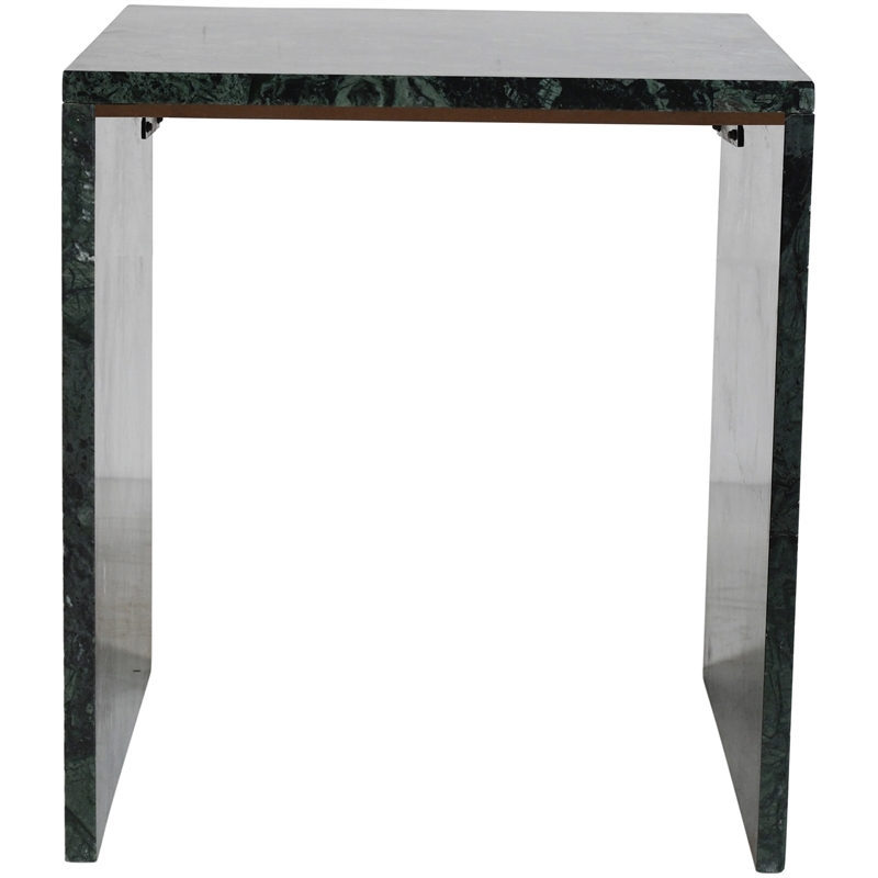 Meridian Furniture Pienza Green Marble End Table
