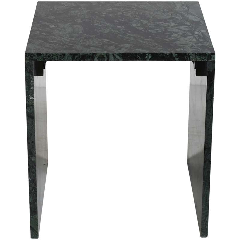Meridian Furniture Pienza Green Marble End Table