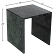 Meridian Furniture Pienza Green Marble End Table