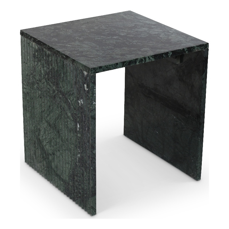 Meridian Furniture Pienza Green Marble End Table