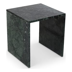 Meridian Furniture Pienza Green Marble End Table