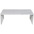 Meridian Furniture Pienza White Marble Coffee Table