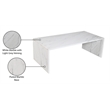 Meridian Furniture Pienza White Marble Coffee Table