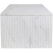 Meridian Furniture Pienza White Marble Coffee Table