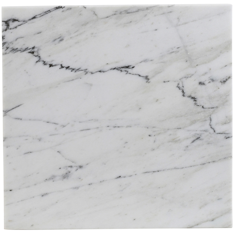 Meridian Furniture Pienza White Marble End Table