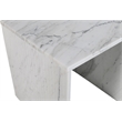 Meridian Furniture Pienza White Marble End Table