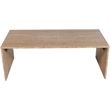 Meridian Furniture Pienza Beige Travertine Coffee Table
