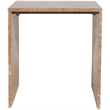 Meridian Furniture Pienza Beige Travertine End Table