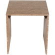 Meridian Furniture Pienza Beige Travertine End Table