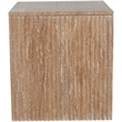 Meridian Furniture Pienza Beige Travertine End Table