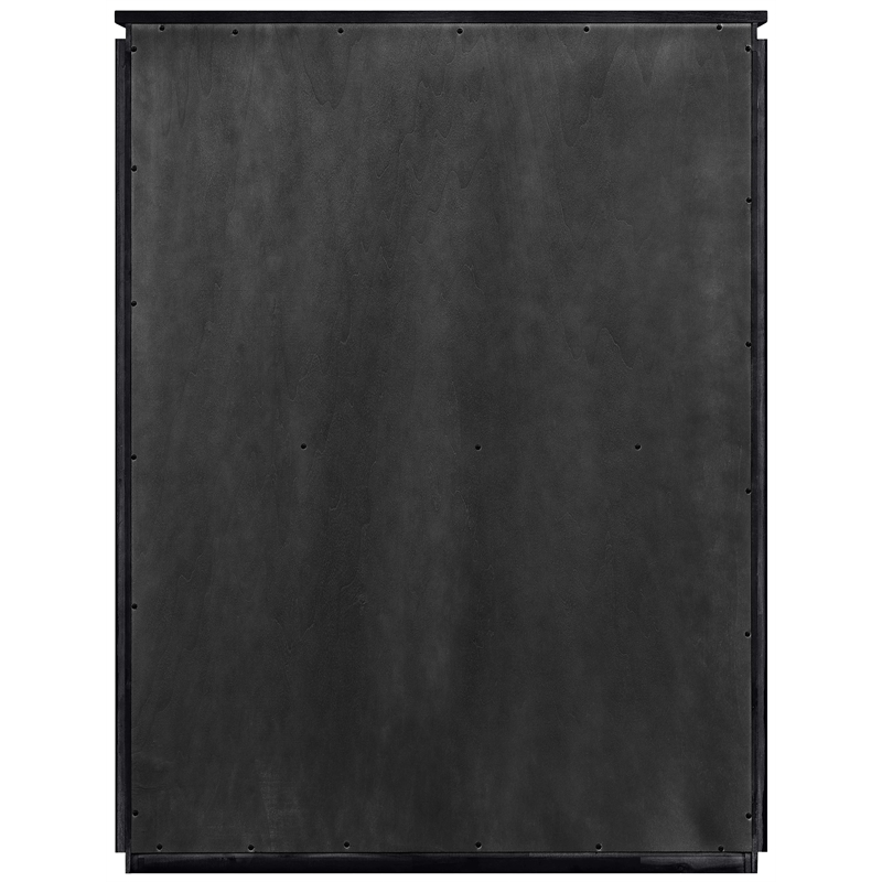 Meridian Furniture Astrid Black Solid Wood And Oak Veneer Chest