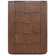 Meridian Furniture Astrid Brown Solid Wood And Oak Veneer Chest