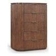 Meridian Furniture Astrid Brown Solid Wood And Oak Veneer Chest